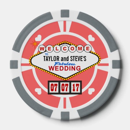 Wedding Favor Vegas Casino Poker Chips