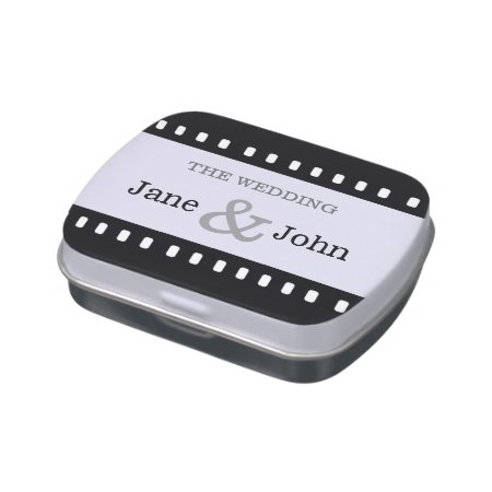 Wedding Favor With A Movie Film Theme Candy Tin