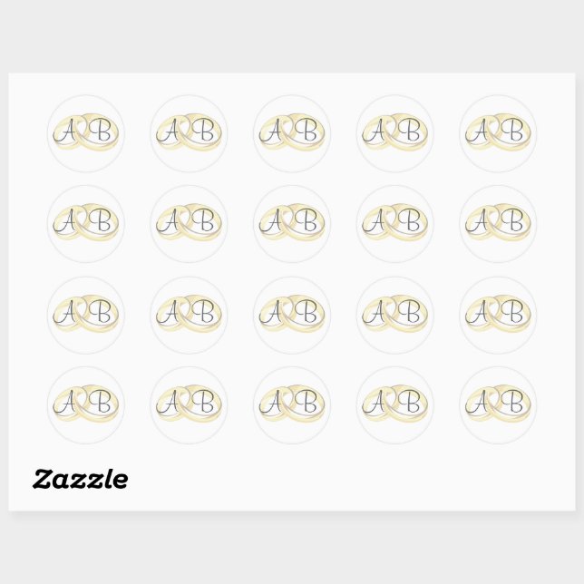 Wedding Favors Classic Round Sticker (Sheet)