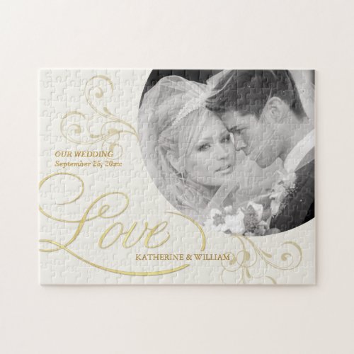 Wedding Favors _ Custom Photo Jigsaw Puzzle