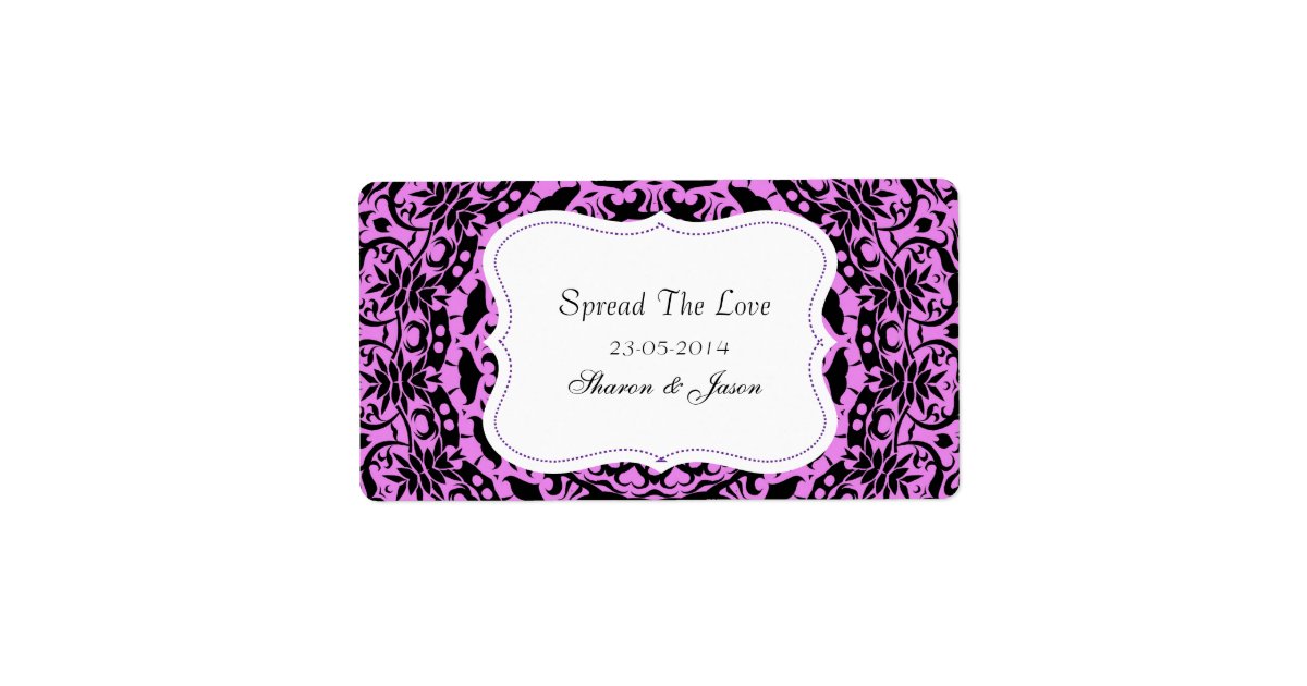 Wedding Favors Jam Jar Labels Spread The Love | Zazzle