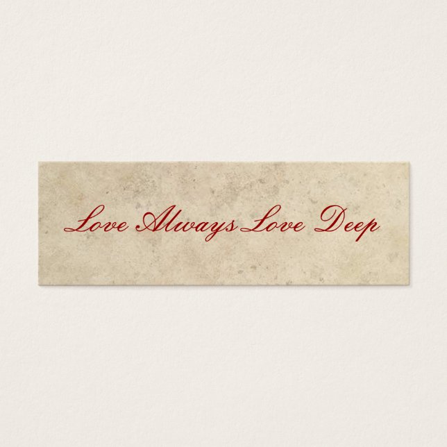 Wedding Favors - Love Always Love Deep (Front)