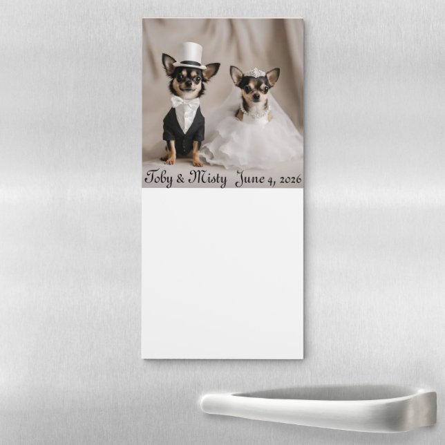 WEDDING FAVORS MAGNETIC NOTEPAD (In Situ)