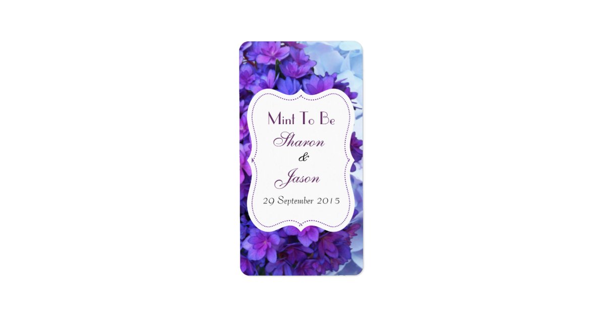 Wedding Favors Mint Sweet Labels Mint To Be | Zazzle