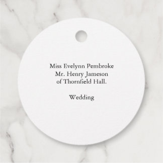 Wedding Favors & Packaging Favor Tags