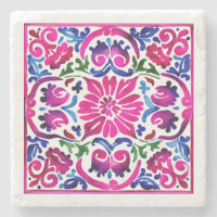 Wedding favors Pink blue Mexican Talavera tiles