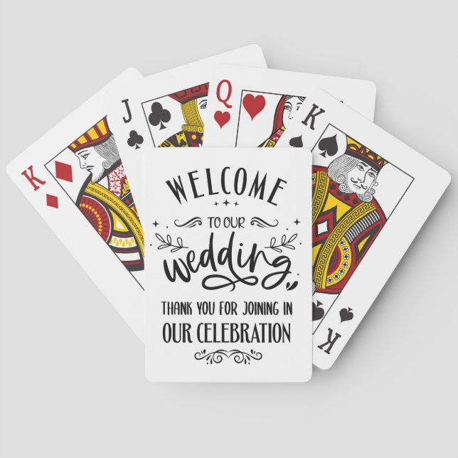 Wedding Favors Poker Cards (Back)