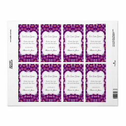 Wedding Favors Seed Packet Labels Let Love Grow | Zazzle