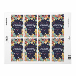 Wedding Favors Seed Packet Labels Let Love Grow | Zazzle