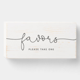 Wedding Favors sign