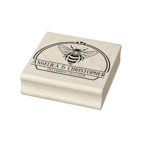 wedding favour invitation couple party  rubber stamp