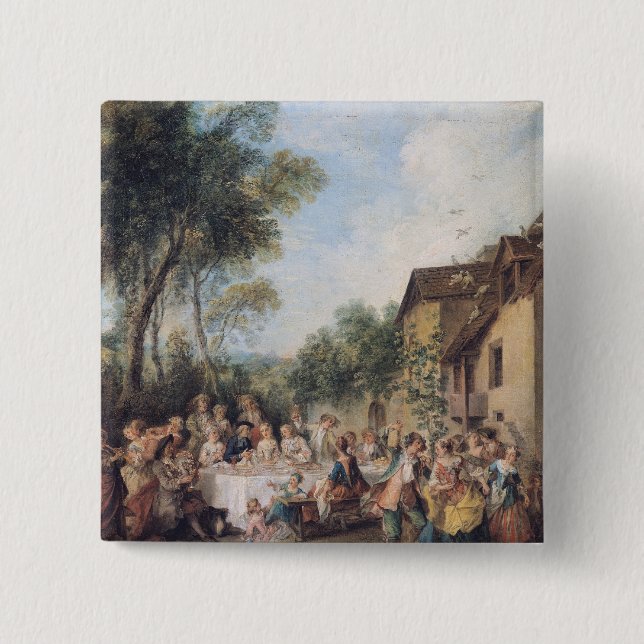 Wedding Feast in the Village Button (Front)