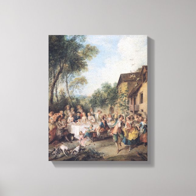 Wedding Feast in the Village Canvas Print (Front)