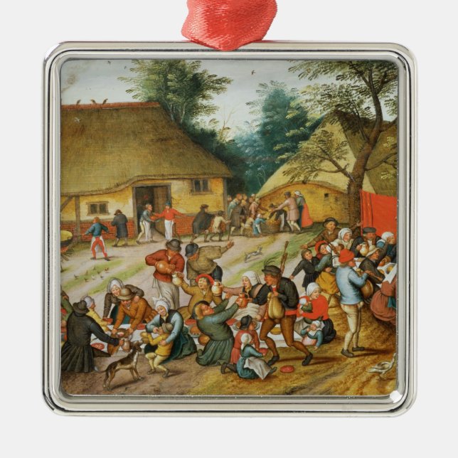 Wedding Feast Metal Ornament (Front)