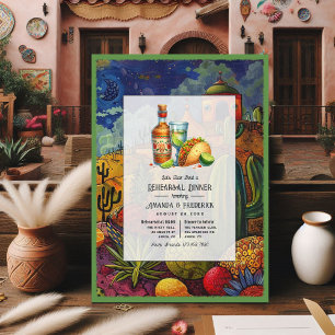 Wedding Fiesta Let's Taco Bout a Rehearsal Dinner Invitation