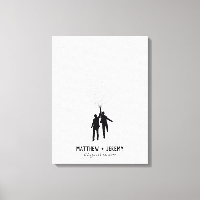 Wedding Fingerprint Balloon Guestbook (Front)