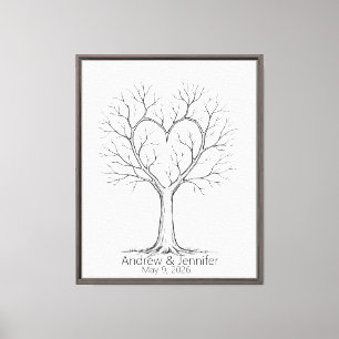 Wedding Fingerprint Tree Guest Book Alternative