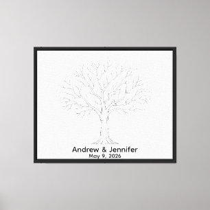 Wedding Fingerprint Tree Guest Book Alternative