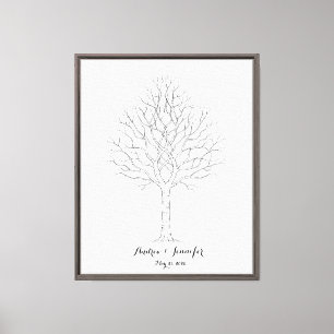 Wedding Fingerprint Tree Guest Book Alternative