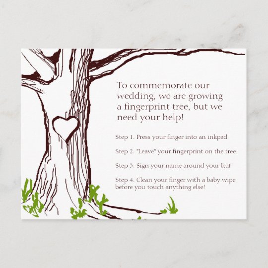 wedding-fingerprint-tree-instruction-card-zazzle