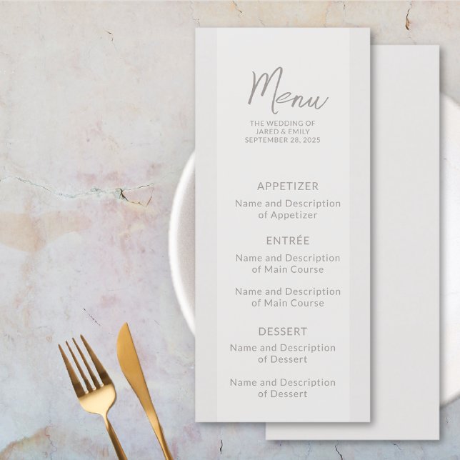Wedding Flat Menu  (Wedding Flat Menu)