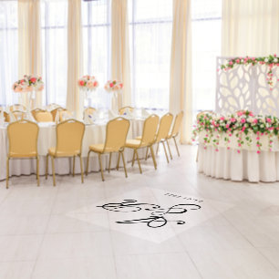 Wedding Floor Decal Initials