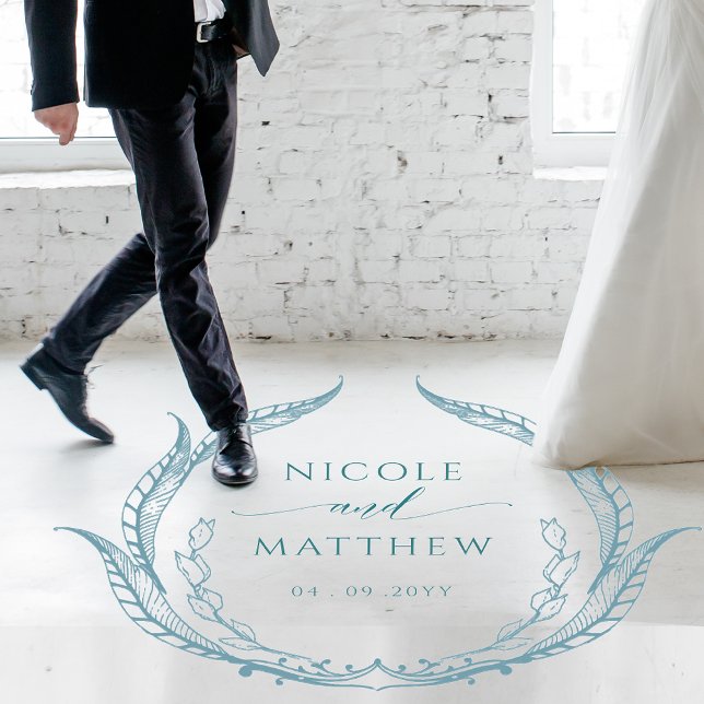 Wedding Floor Personalized Monogram Sea Glass Decals (Creator Uploaded)