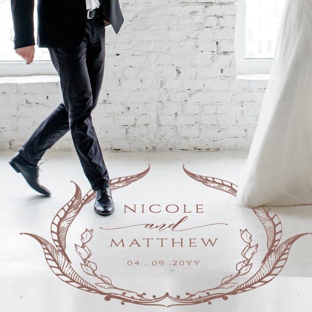 Wedding Floor Personalized Monogram Terracotta Decals (Creator Uploaded)
