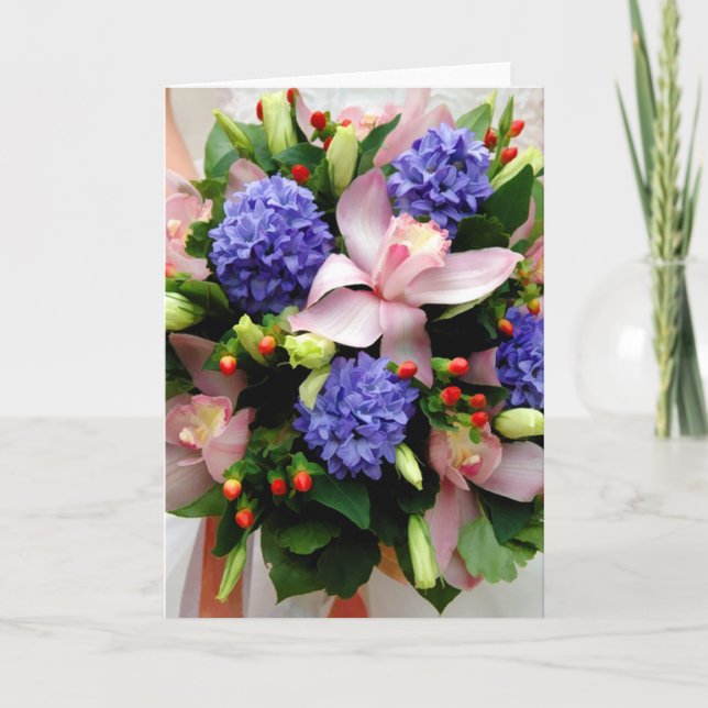 Wedding Floral Bouquet Note Cards (Front)