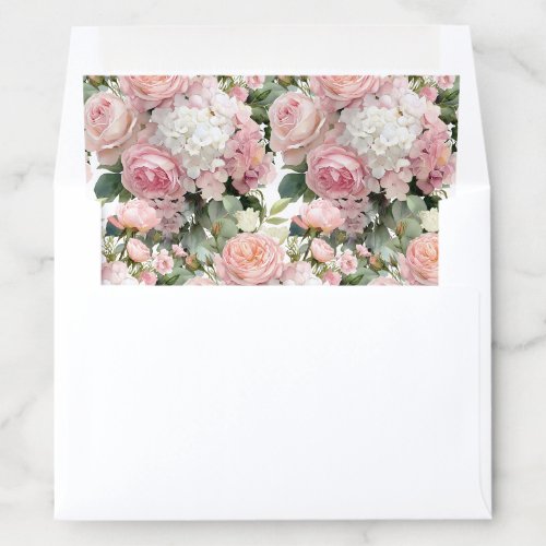 Wedding Floral Envelope Liner