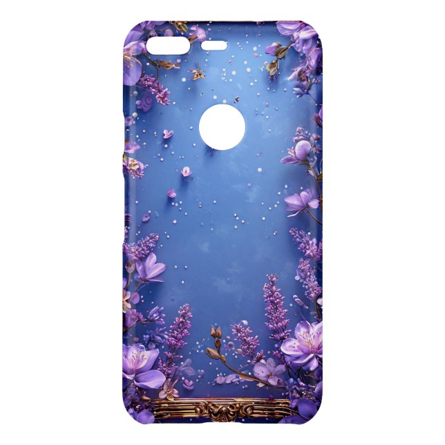 Wedding floral frame uncommon google pixel case (Back)