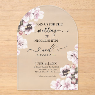 Wedding Floral Invitation
