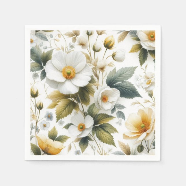 wedding floral napkins (Front)