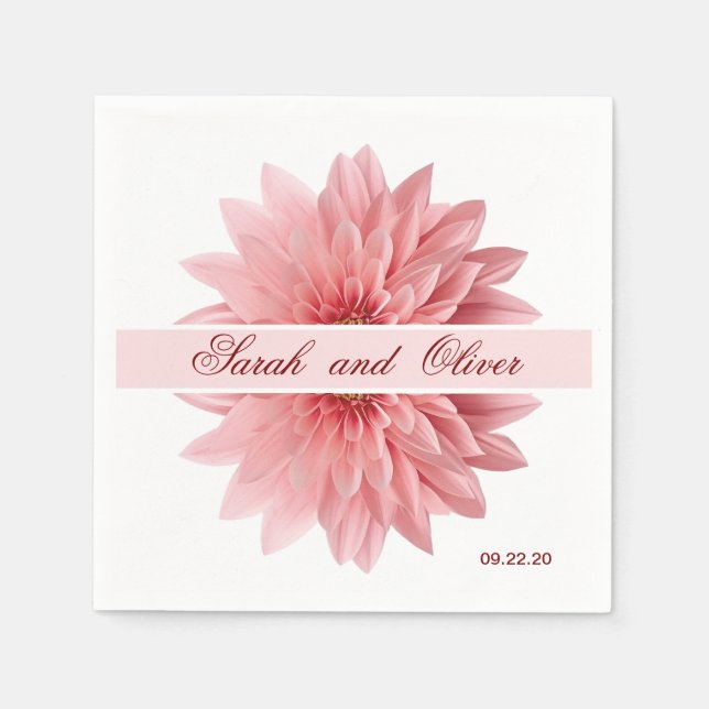 Wedding Floral  Napkins (Front)