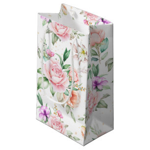 Wedding Floral Print Gift Bag