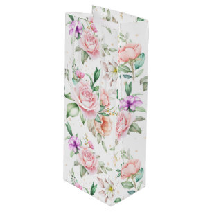 Wedding Floral Print Gift Bag