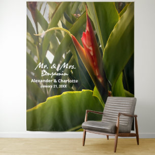  Wedding Floral Red Flower Photo Booth Backdrop 