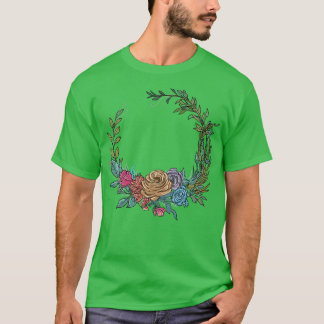 Wedding floral wreath I Bridal bouquet boho style T-Shirt