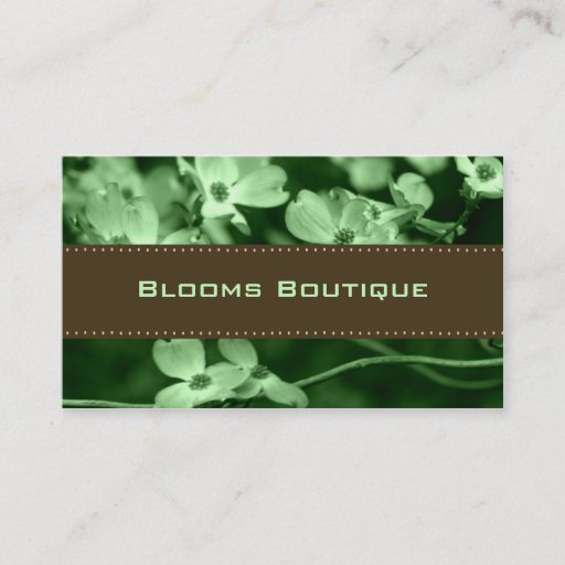 Customizable Wedding Florist Business Cards
