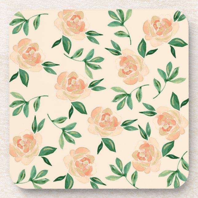 Wedding Flower Arrangements Beverage Coaster (Front)