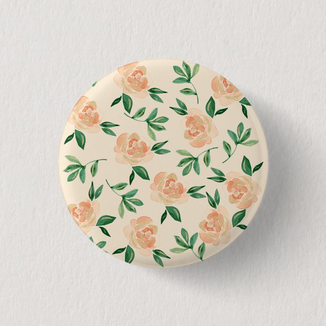 Wedding Flower Arrangements Button (Front)