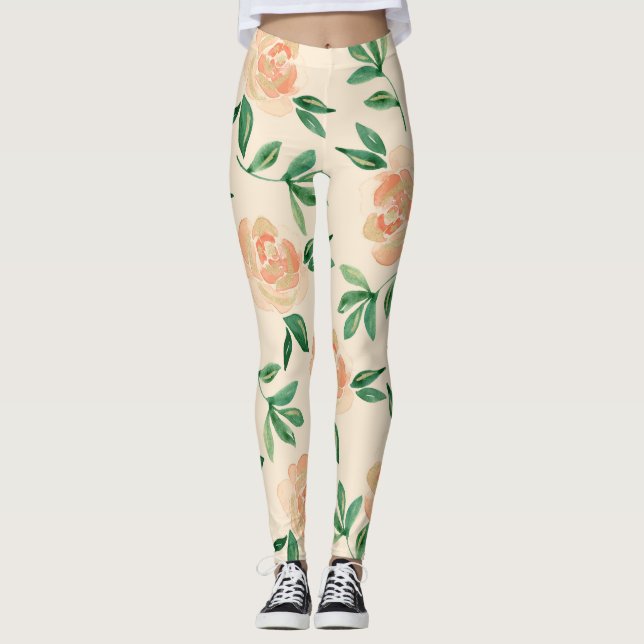 Wedding Flower Arrangements Leggings (Front)