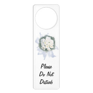 wedding flower - please do not disturb door hanger