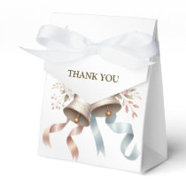 Wedding Flowers Bells Pink Blue Ribbons Beautiful Favor Boxes