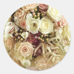 Wedding flowers envelope seal stickers