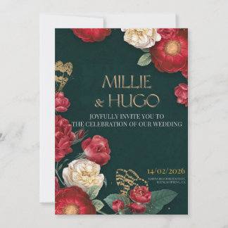 wedding flowers invitation