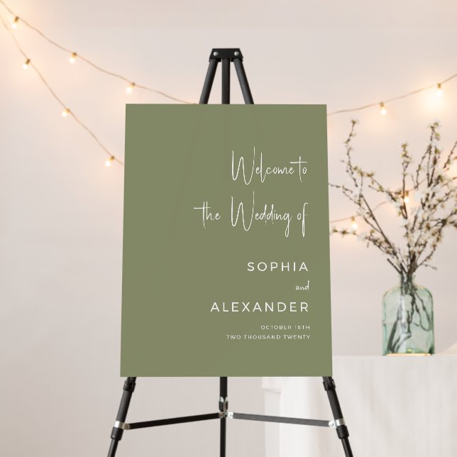 Wedding Foam Boards Sign Welcome. (In Situ (Stand))