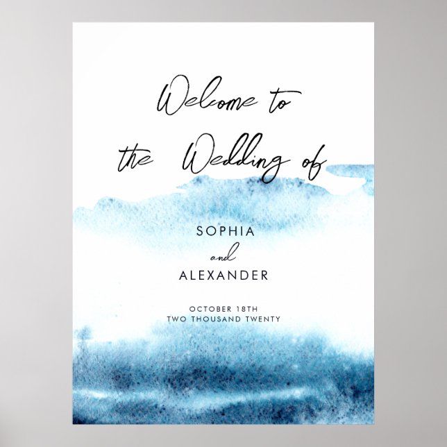 Wedding Foam Boards Sign Welcome. (Front)