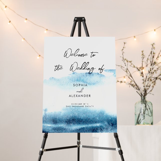 Wedding Foam Boards Sign Welcome. (In Situ (Stand))