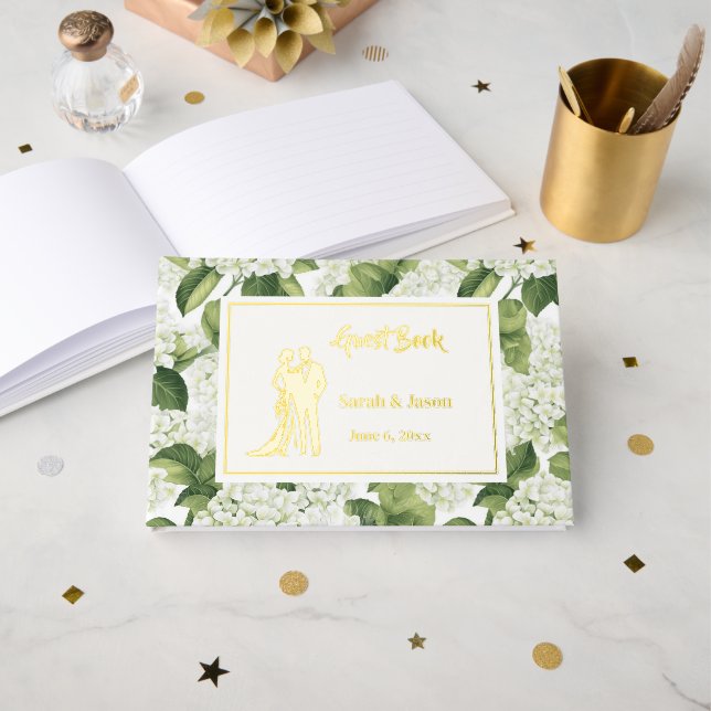 Wedding Foil Guest Book (Front Open)